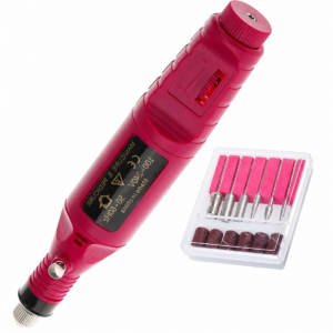 Zaparkorun Profesionální elektrická bruska na nehty XW-022 - růžová